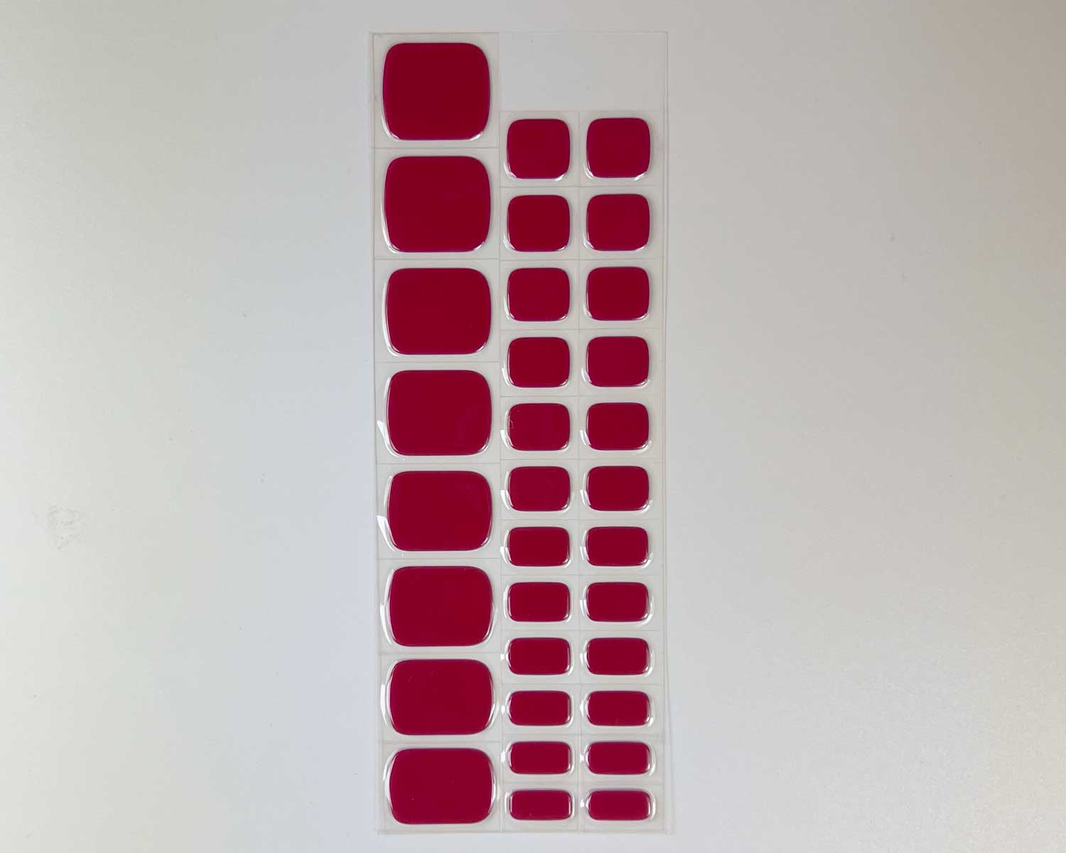 vixen-red-toes-semi-cured-gel-nails-strip