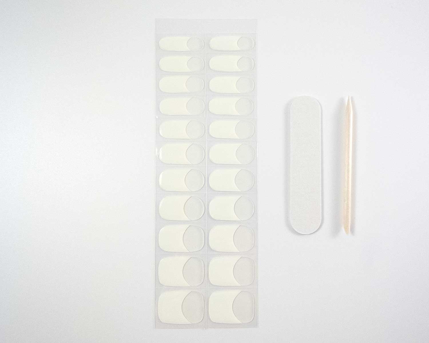 uv-free-gel-nail-wrap-french-tip-la-bek-australia